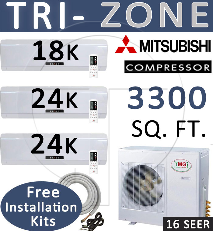 TRI Zone Mini Split Air Conditioner